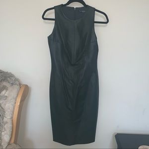 Ralph Lauren Green Leather Dress